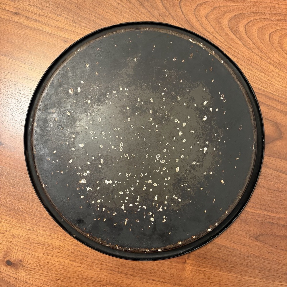 Vintage Metal Round Tray Floral Decor - Picture 4 of 7